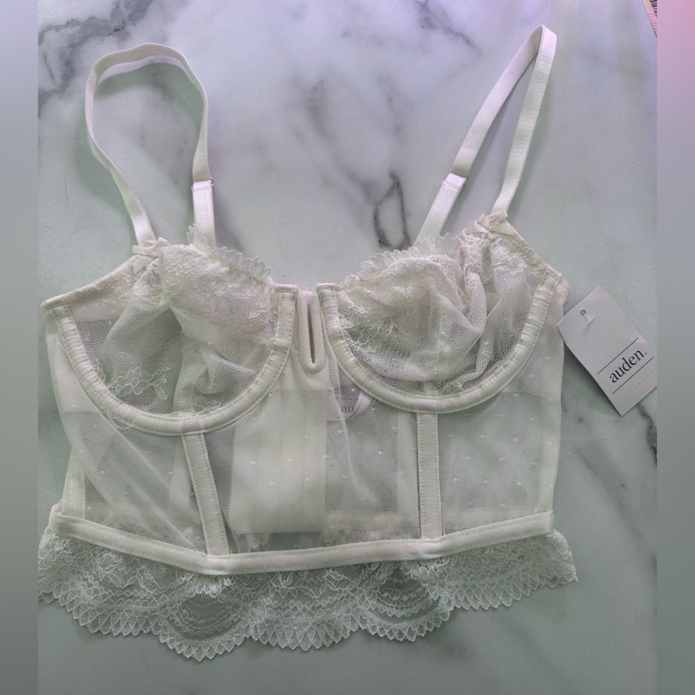 Auden Women's Cream Lace Bralette Size XS
